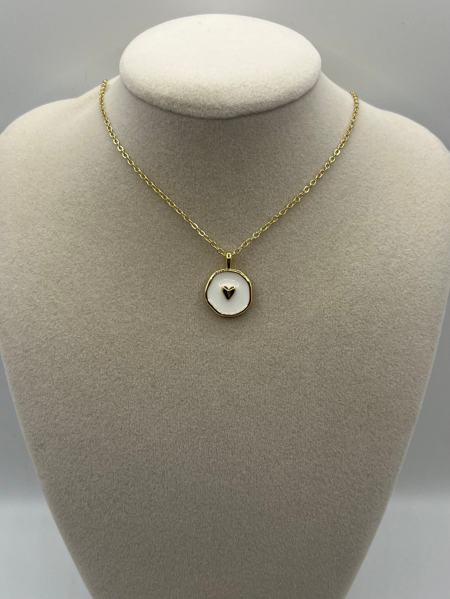 Enamel Heart Necklace