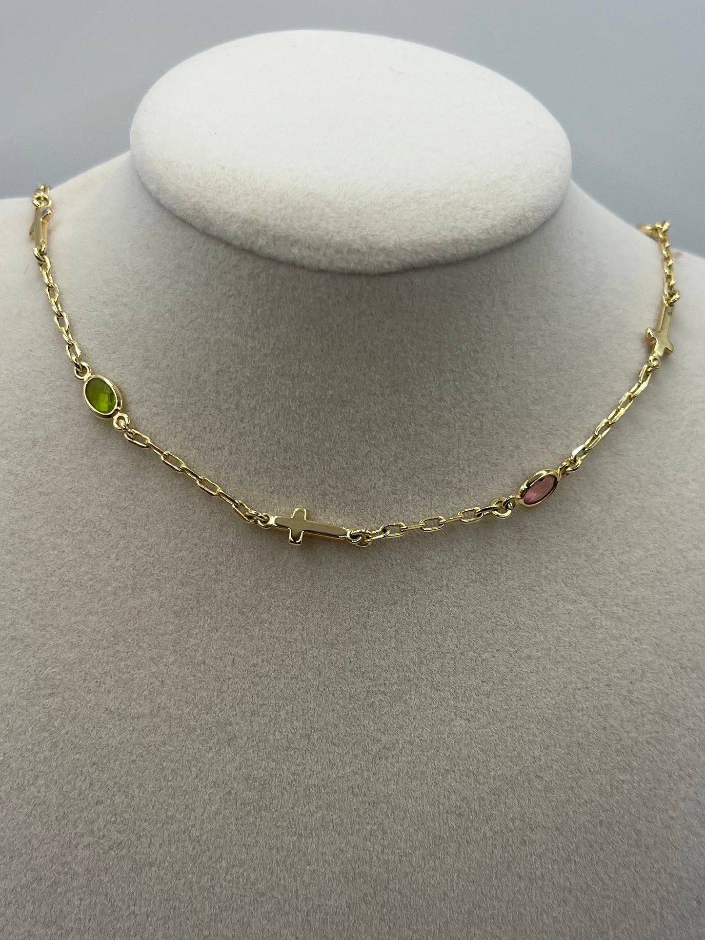 Color Cross Necklace