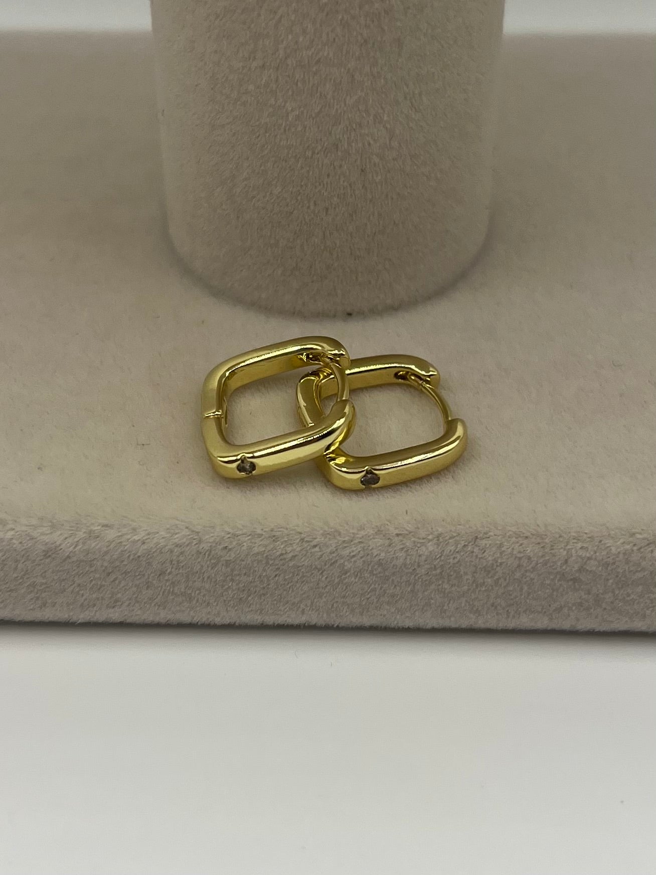 Dainty Square Huggie