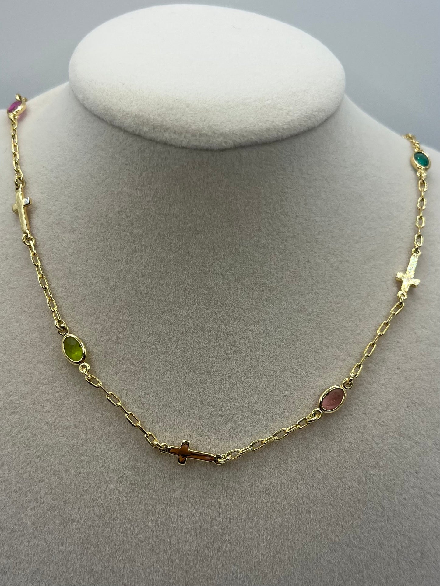 Color Cross Necklace