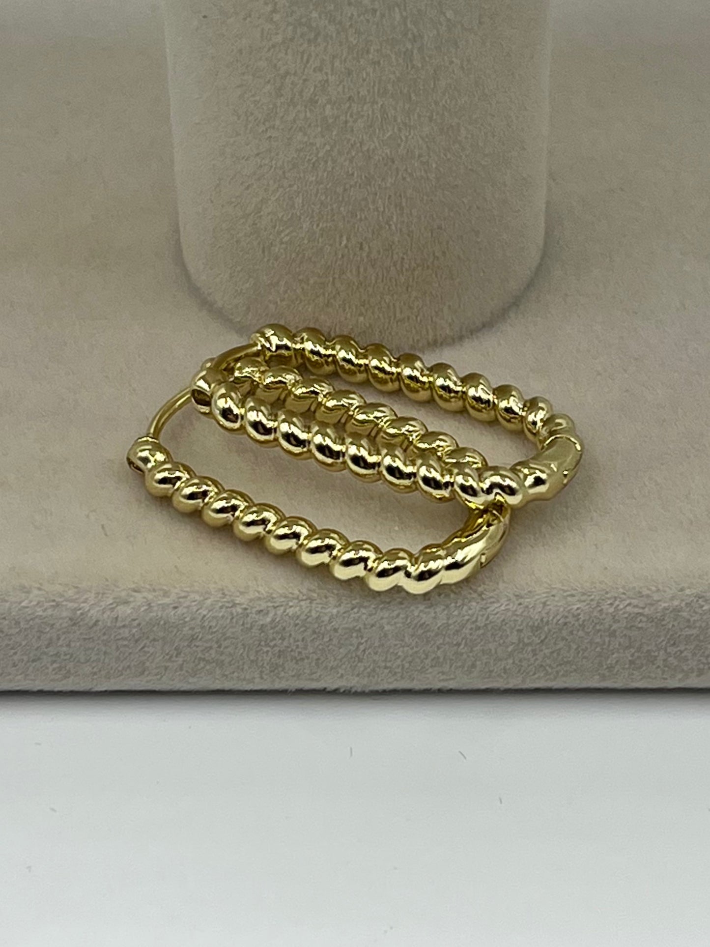 Spiral Rectangular Huggie